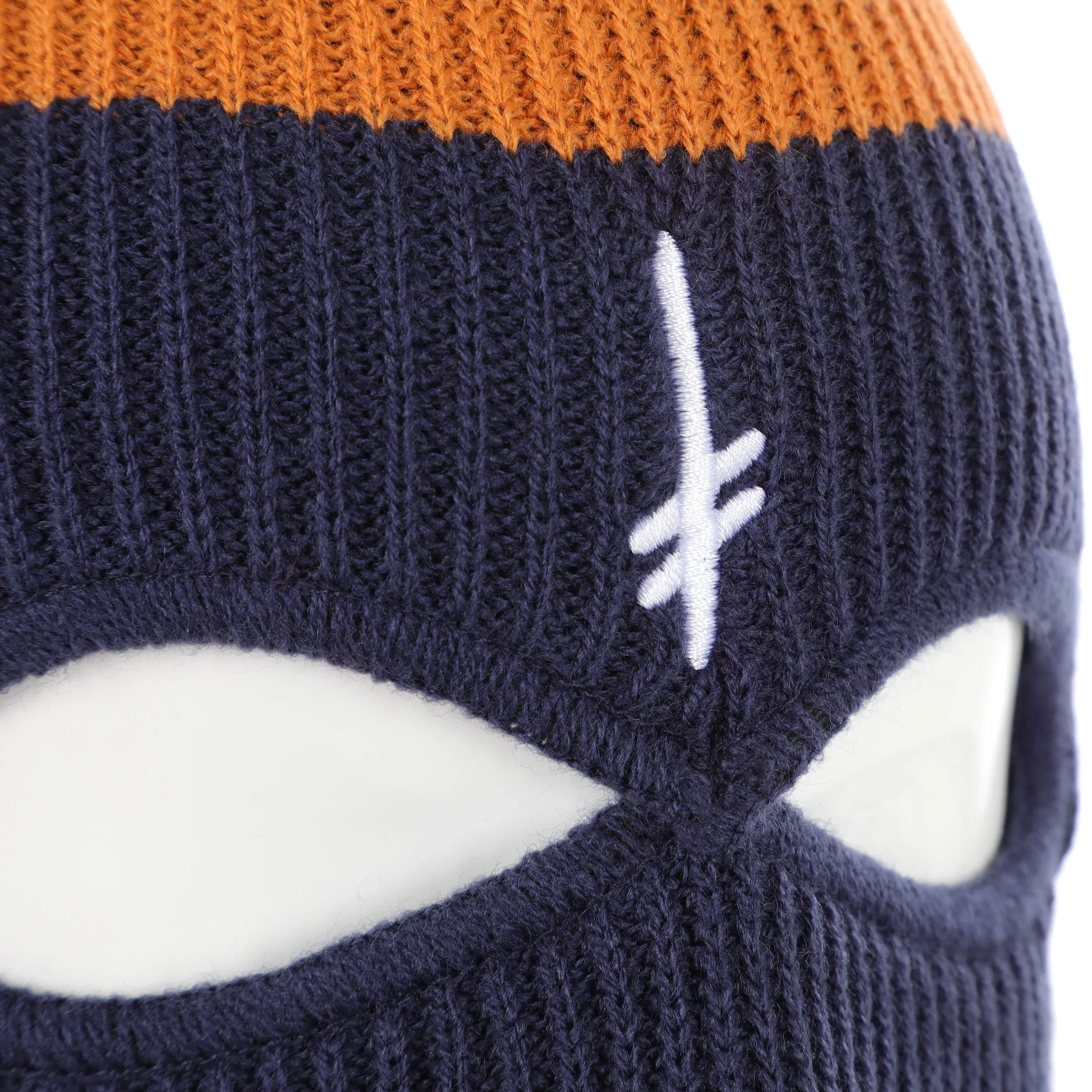 Deathwish Skateboards Beanie Gang Logo Ski Mask Navy/Orange - Image 4