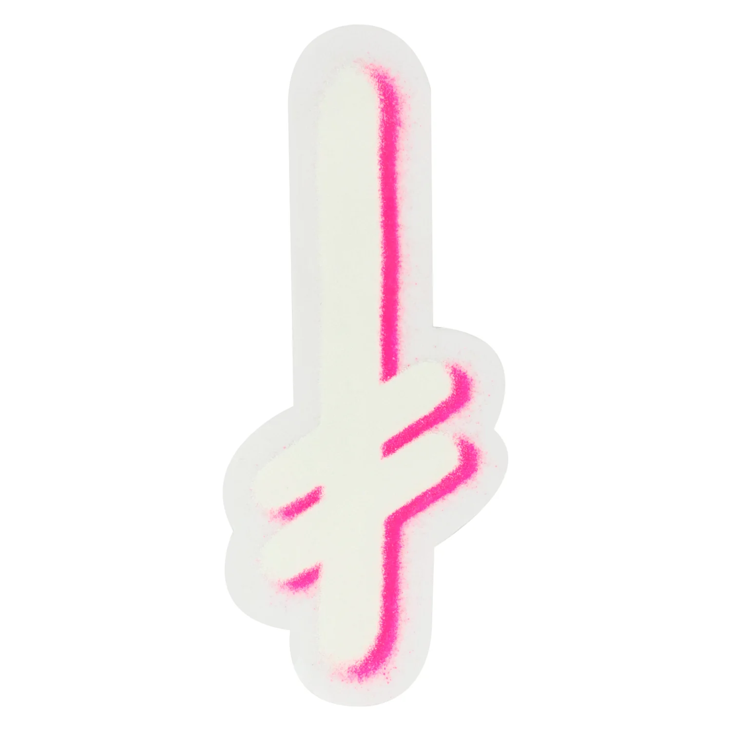 Deathwish Skateboards Sticker Gang Logo Mylar White/Pink 2.5" x 5.5"