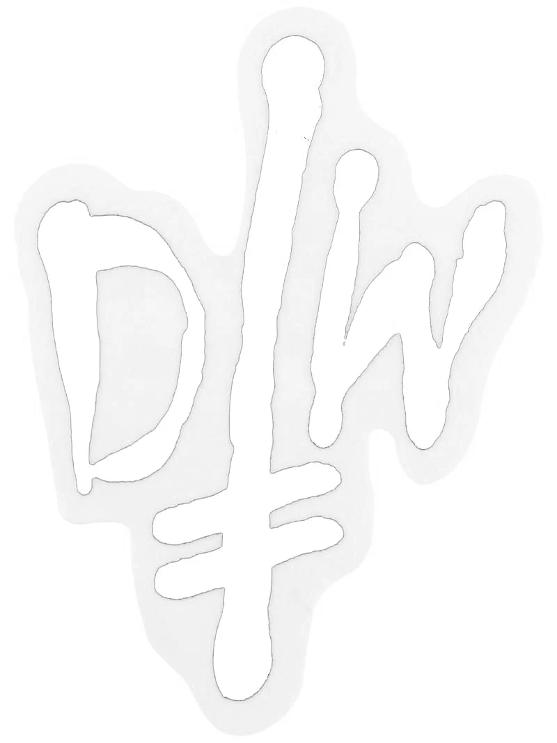 Deathwish Sticker Gang Logo 6" White