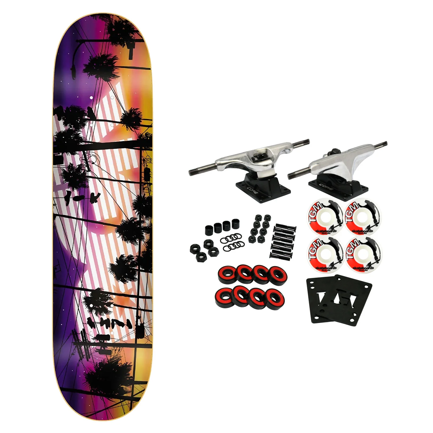 DGK Skateboard Complete Sunset Twilight 8.1"