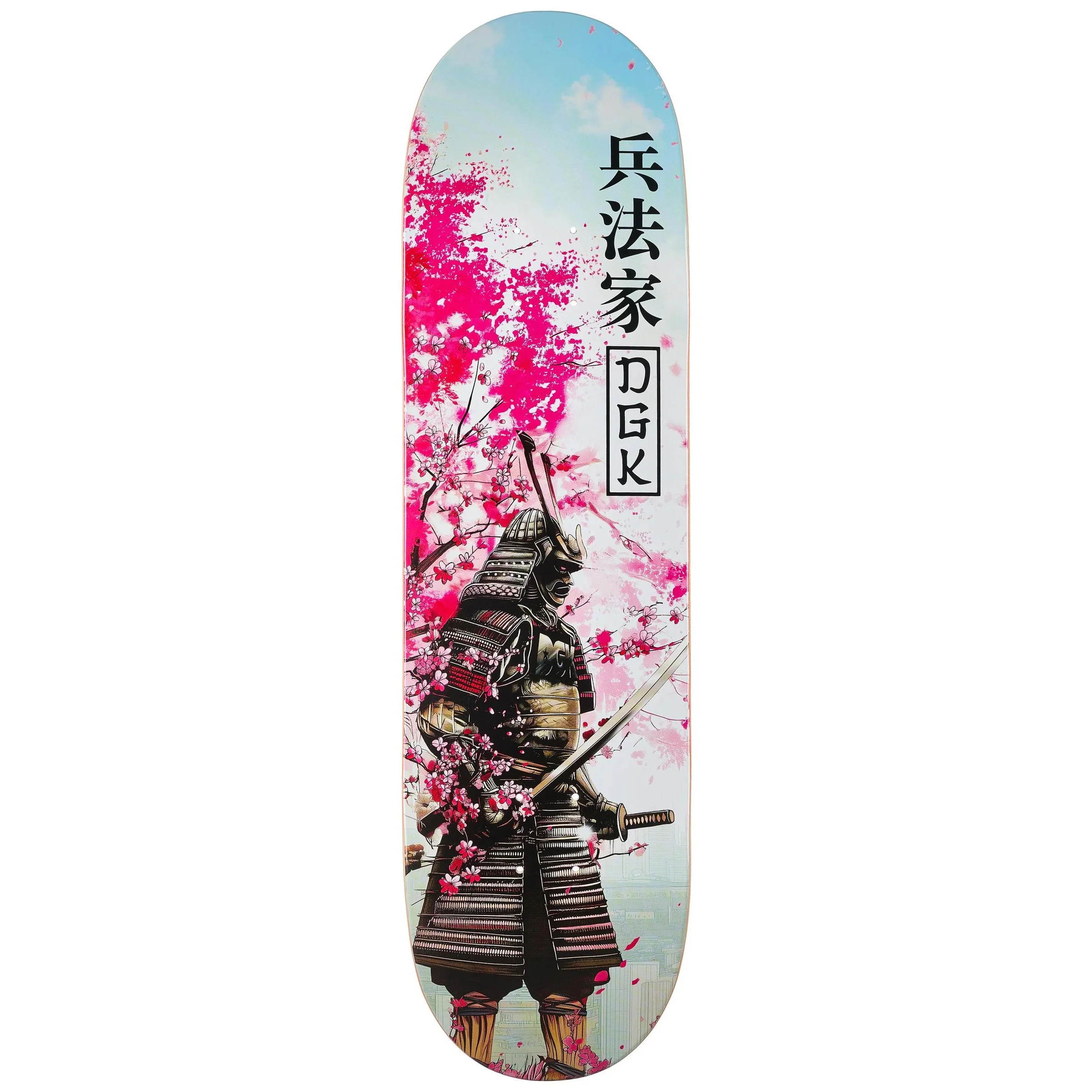 DGK Skateboard Deck Art of War Embossed 8.1" x 31.85"