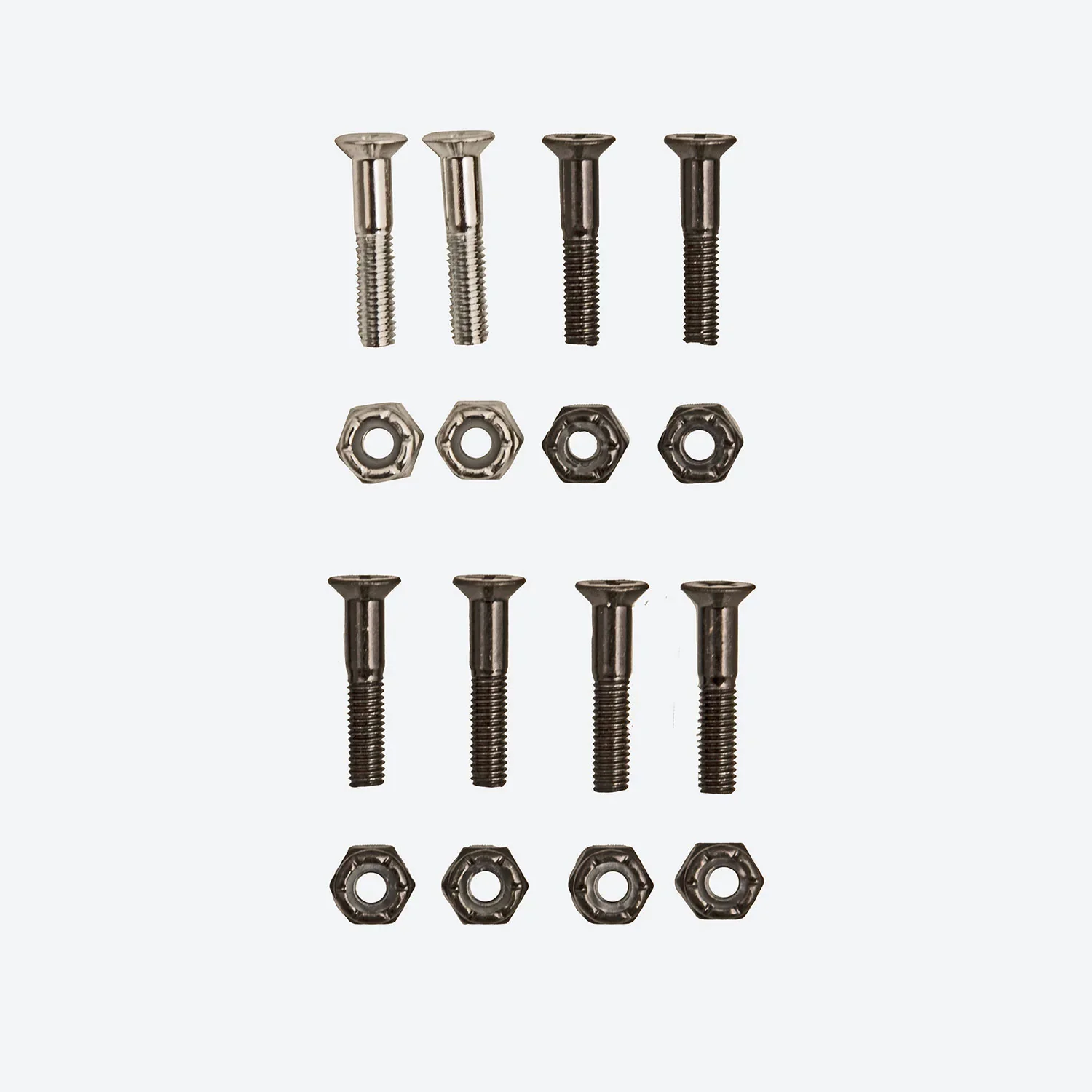 DGK Skateboard Mounting Hardware Premium Bolts Phillips 1" Black / Silver - Image 3