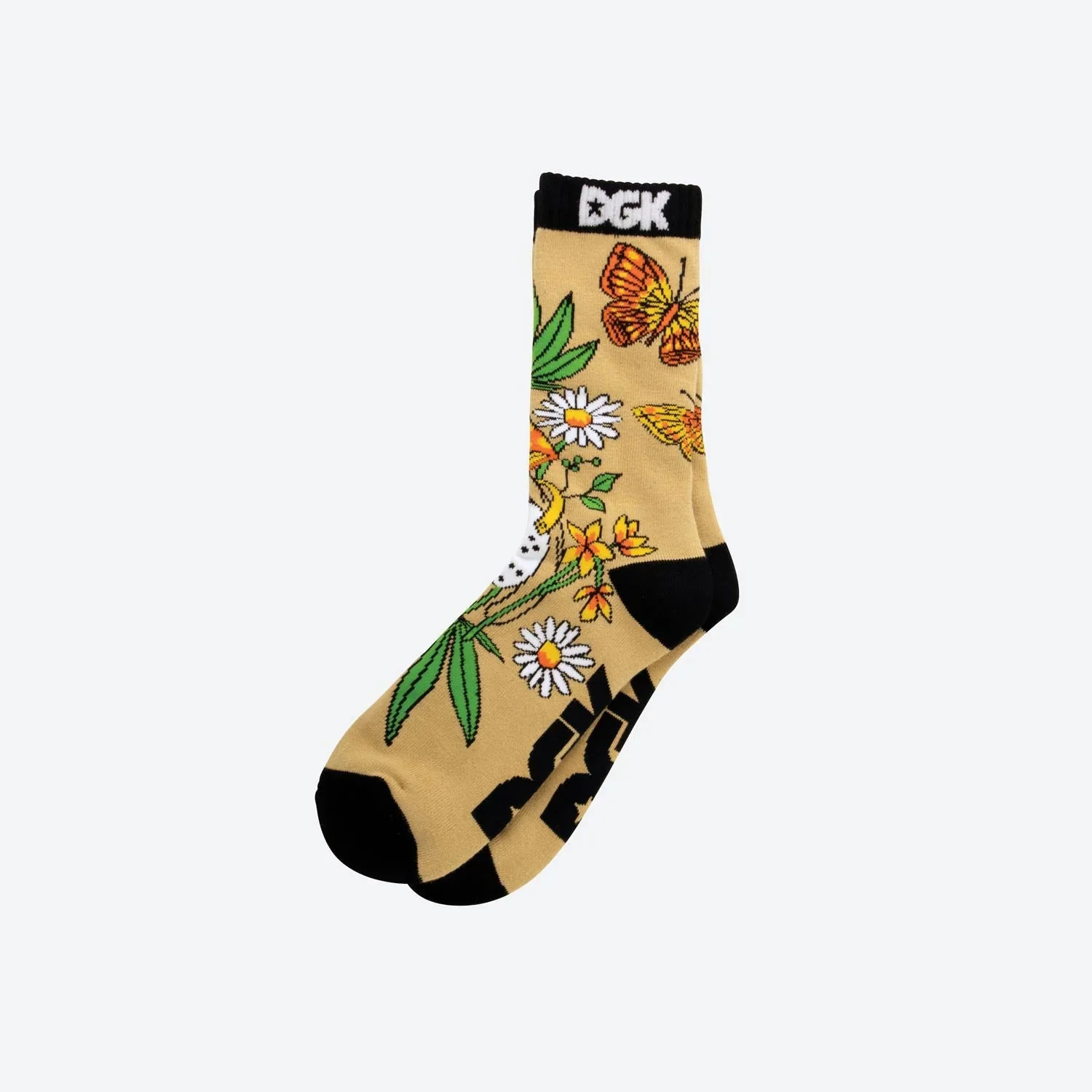 DGK Skateboards Socks Harmony Sand Adult Crew - Image 2