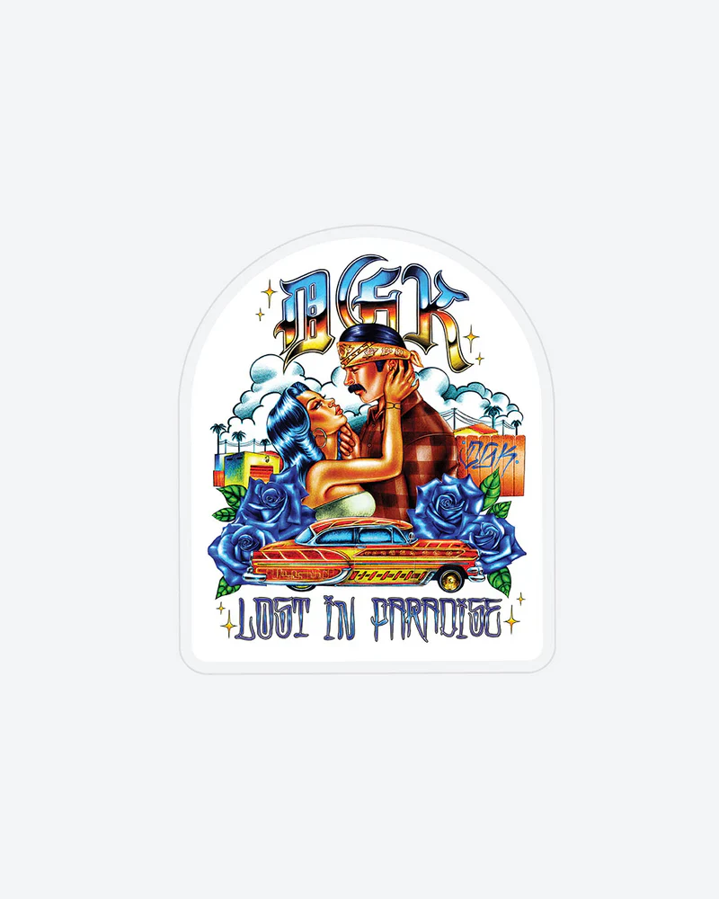 DGK Skateboards Sticker Lost in Paradise 3" x 4"