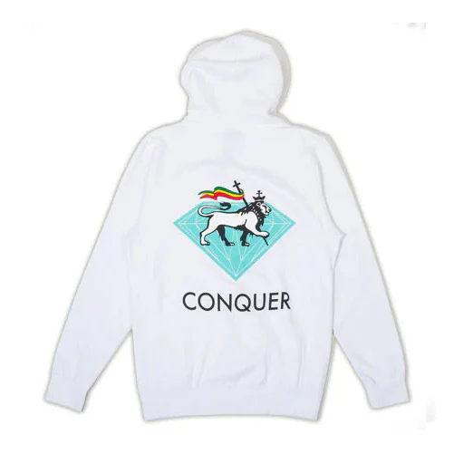 Diamond Supply Co. Hoody Conquer Zip White - Image 2