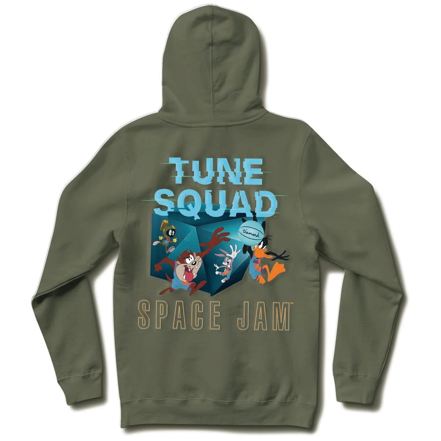 Diamond Supply Co. Hoody Space Jam Box Military Green - Image 2