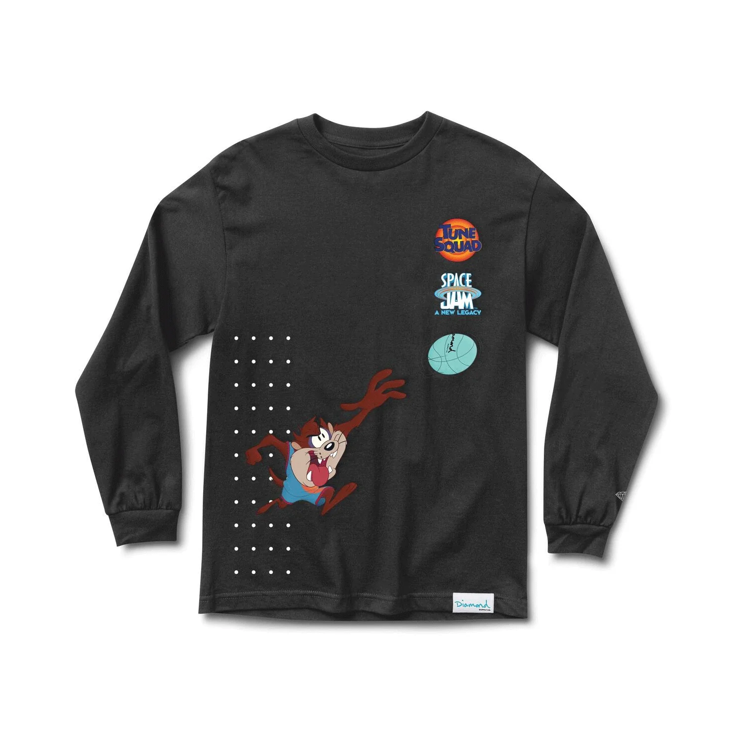 Diamond Supply Co. Longsleeve Shirt Space Jam Hook Shot Black - Image 2