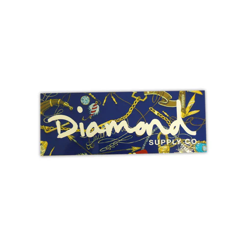 Diamond Supply Co. Sticker LOW LIFE NAVY