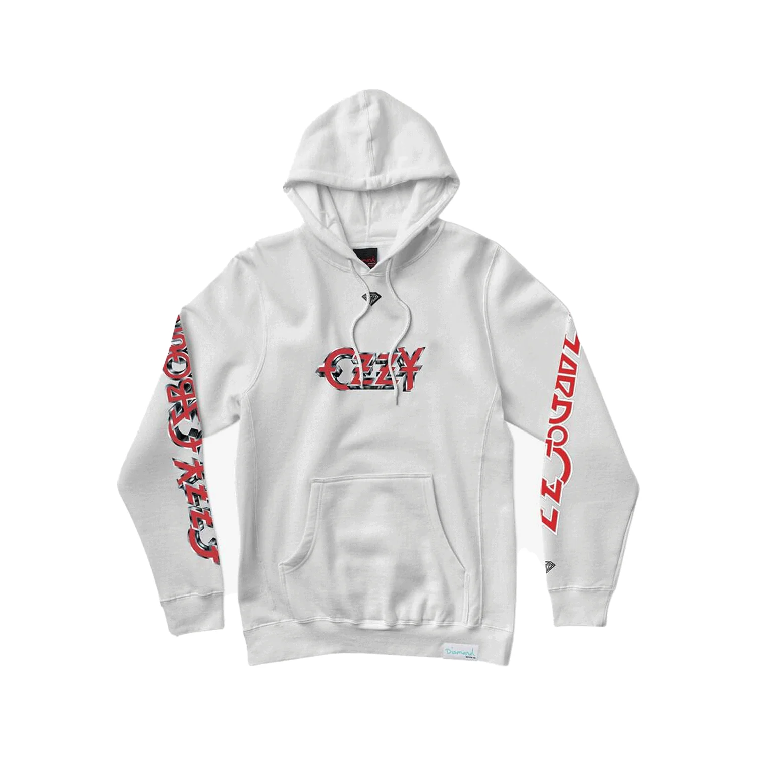 Diamond Supply Co. X Ozzy Osbourne Hoody Blizzard of Ozz Pullover White