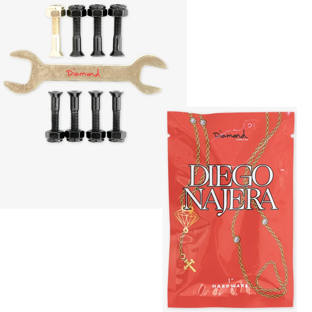 Diamond Supply Diego Najera Hardware and Wrench Combo Black/Gold 1" Allen
