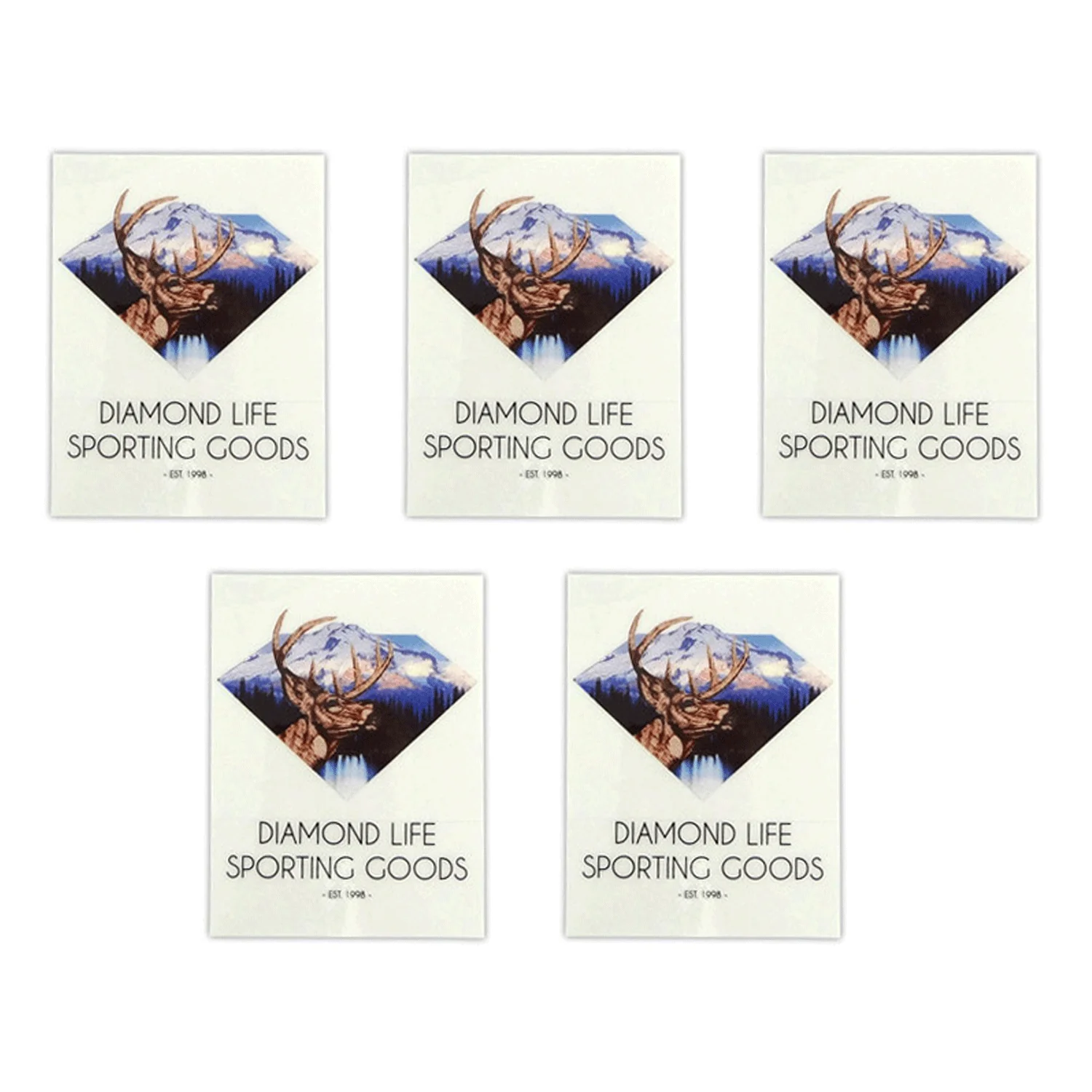 Diamond Supply Skateboard Sticker Sporting Goods 5-Pack