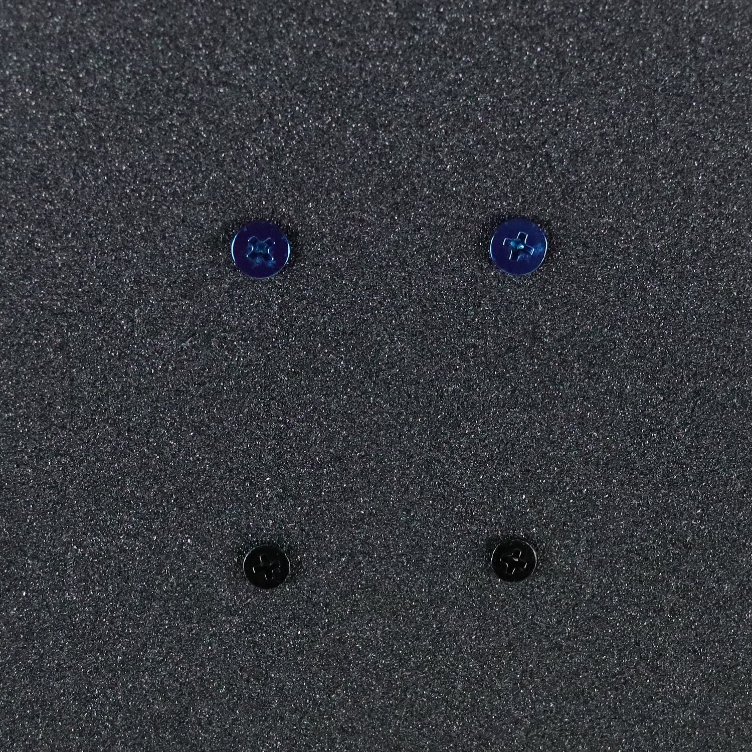 Dime Bag Skateboard Mounting Hardware 1.25" Phillips Black and Blue Nuts and Bolts - Image 4