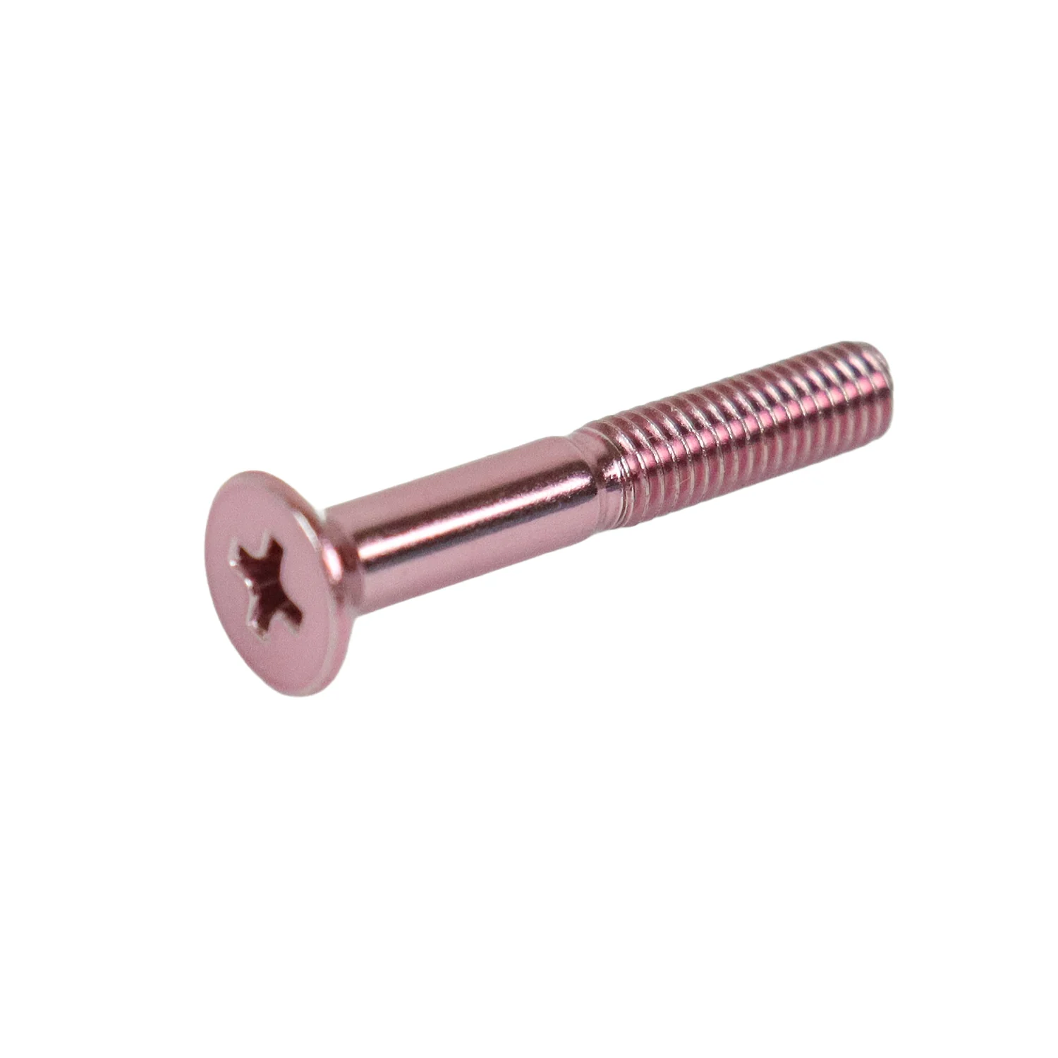Dime Bag Skateboard Mounting Hardware 1.25" Phillips Black and Pink Nuts and Bolts - Image 3