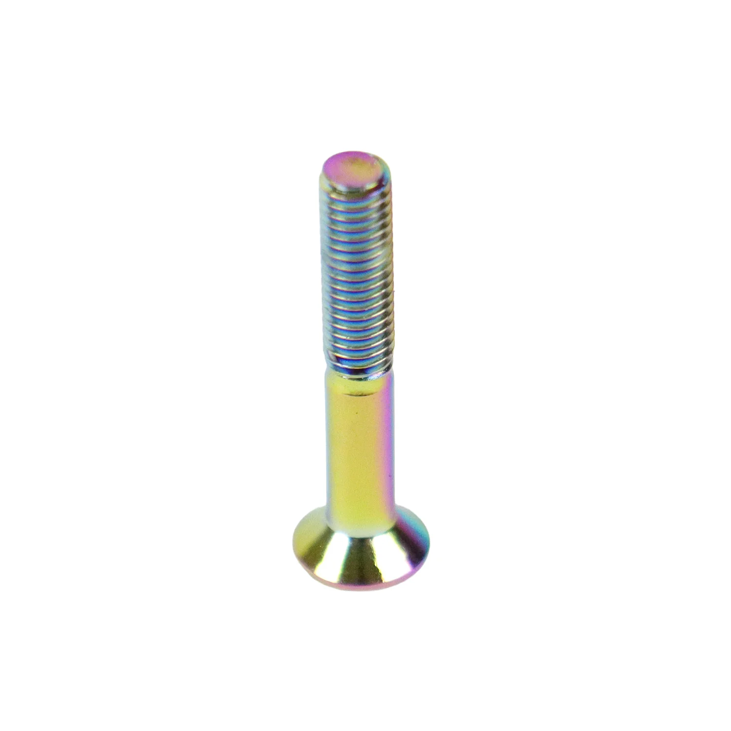 Dime Bag Skateboard Mounting Hardware 1.25" Phillips Oil Slick Bolts / Silver Nuts - Image 3