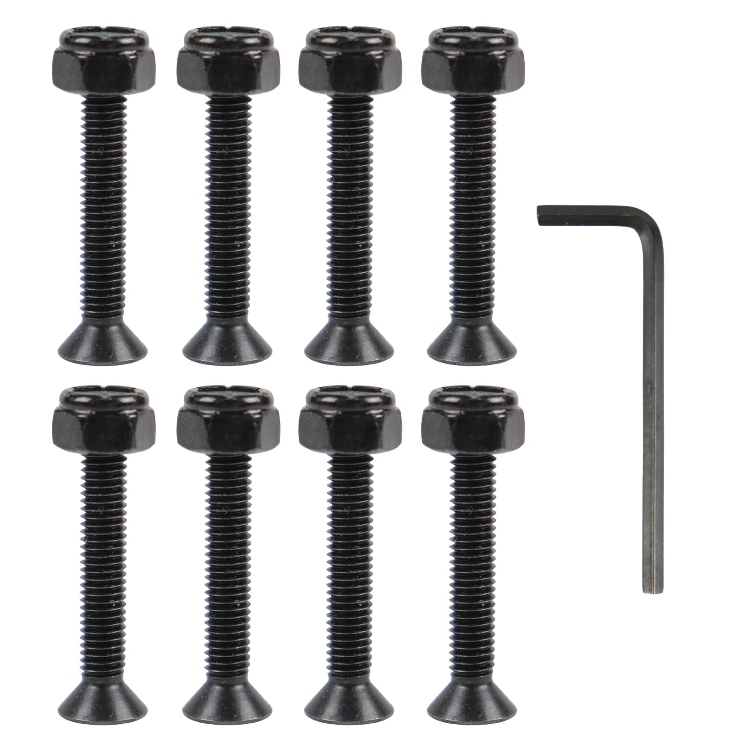 Dime Bag Skateboard Mounting Hardware 1" Allen Nuts and Bolts with Wrench