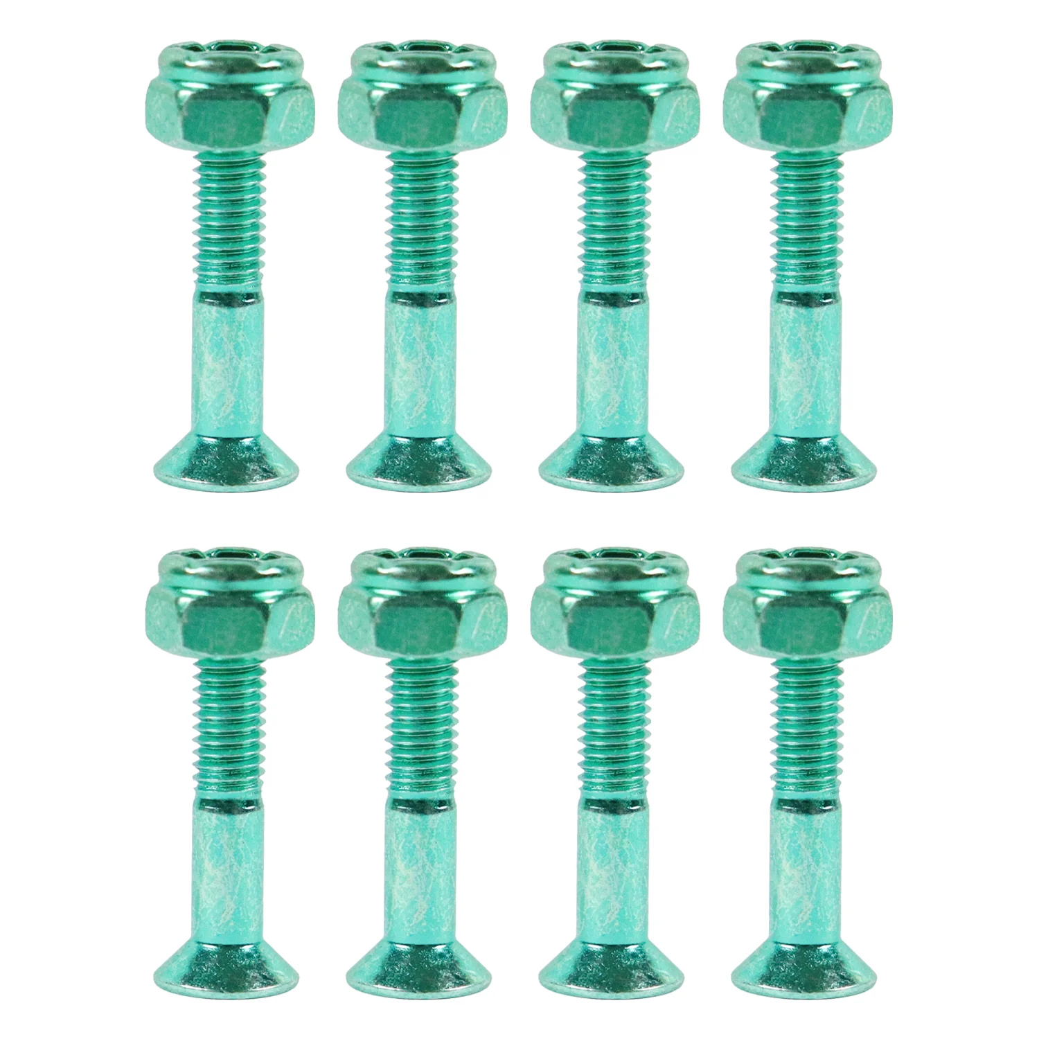Dime Bag Skateboard Mounting Hardware 1" Phillips Green Nuts and Bolts