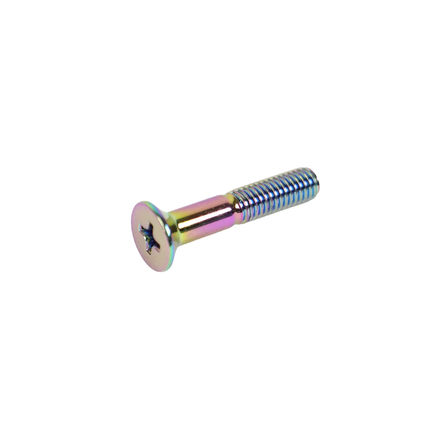Dime Bag Skateboard Mounting Hardware 1" Phillips Oil Slick Bolts / Silver Nuts - Image 4
