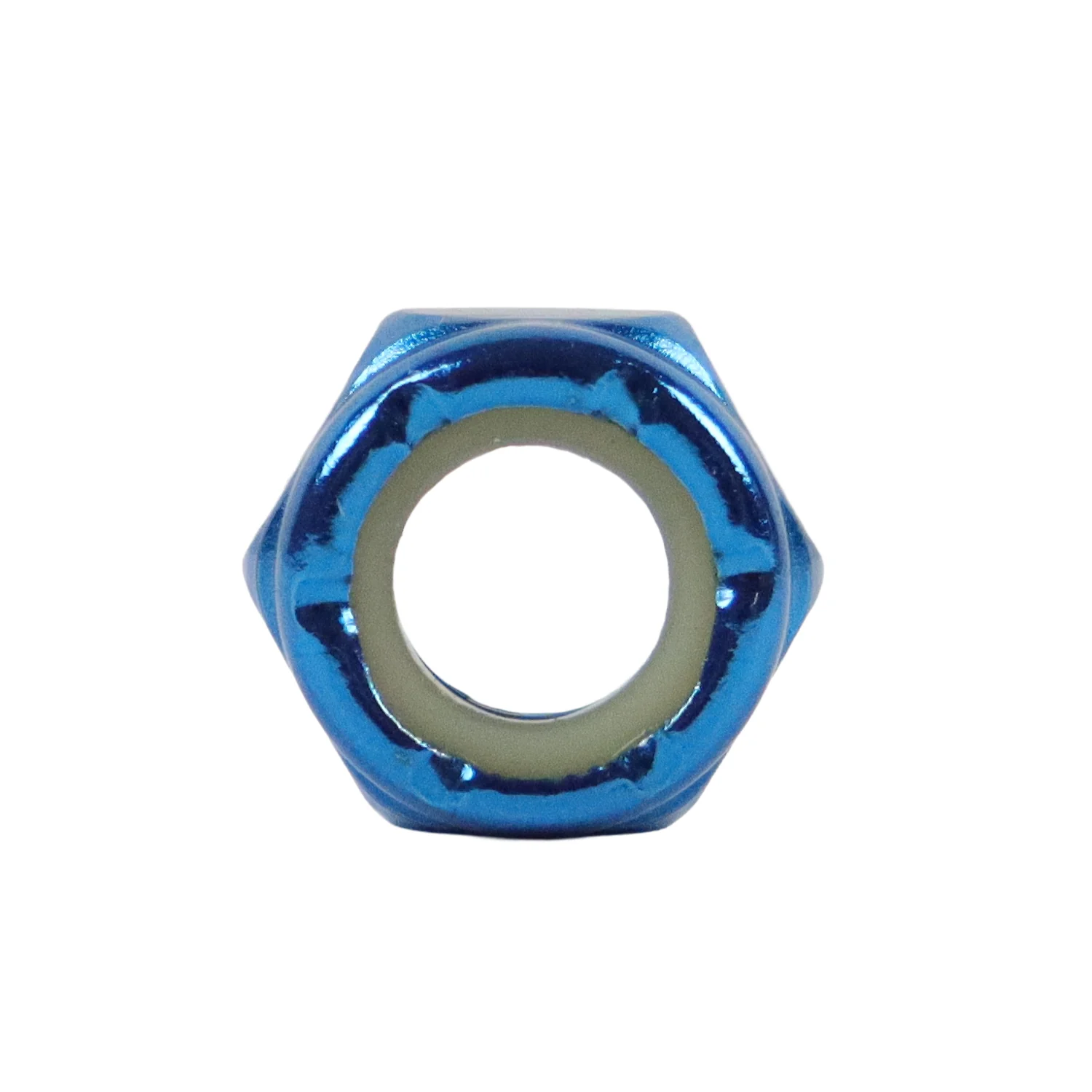 Dime Bag Skateboard Replacement Truck Axle Nuts Blue (4-Pack) - Image 3