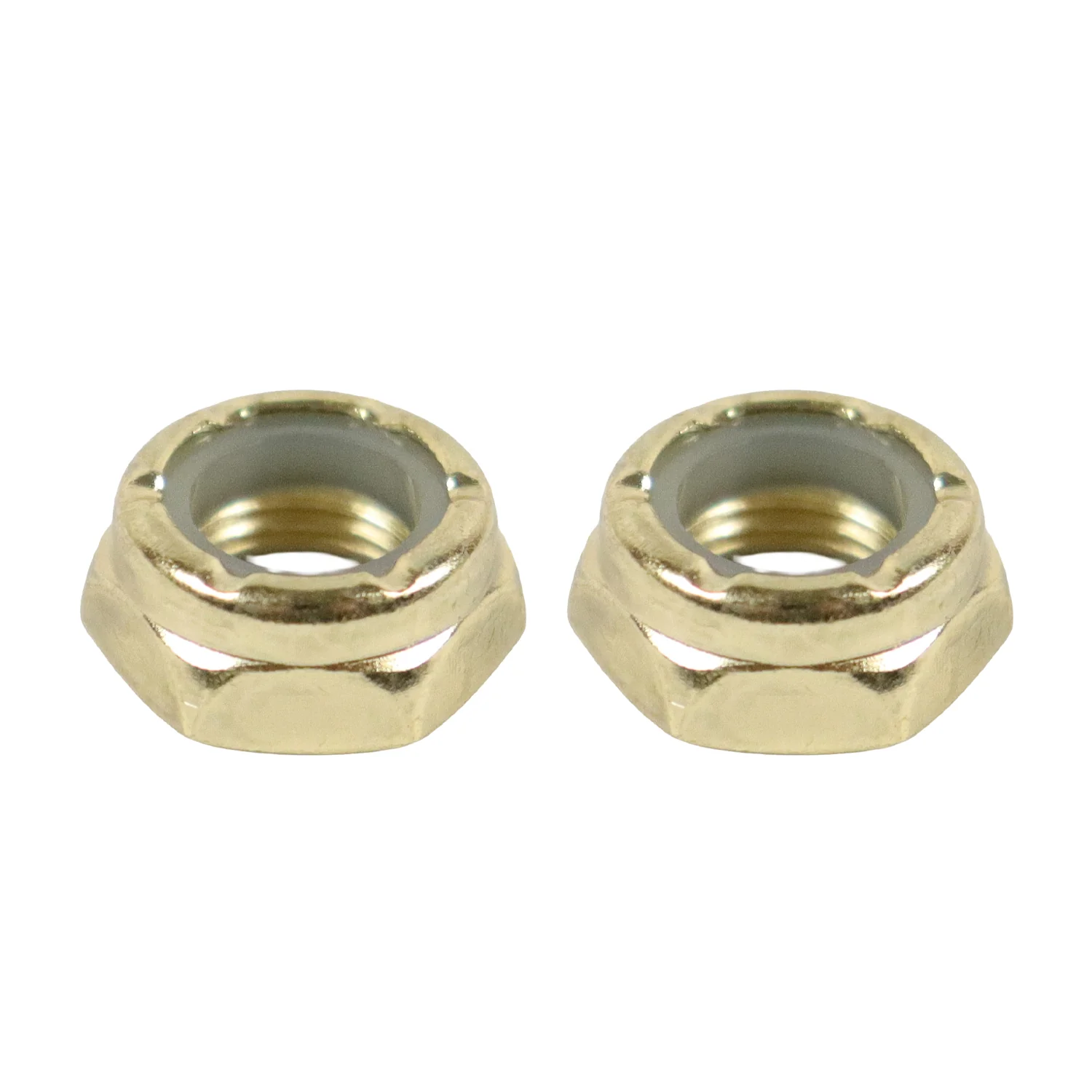 Dime Bag Skateboard Replacement Truck Kingpin Nuts Gold (2-Pack)