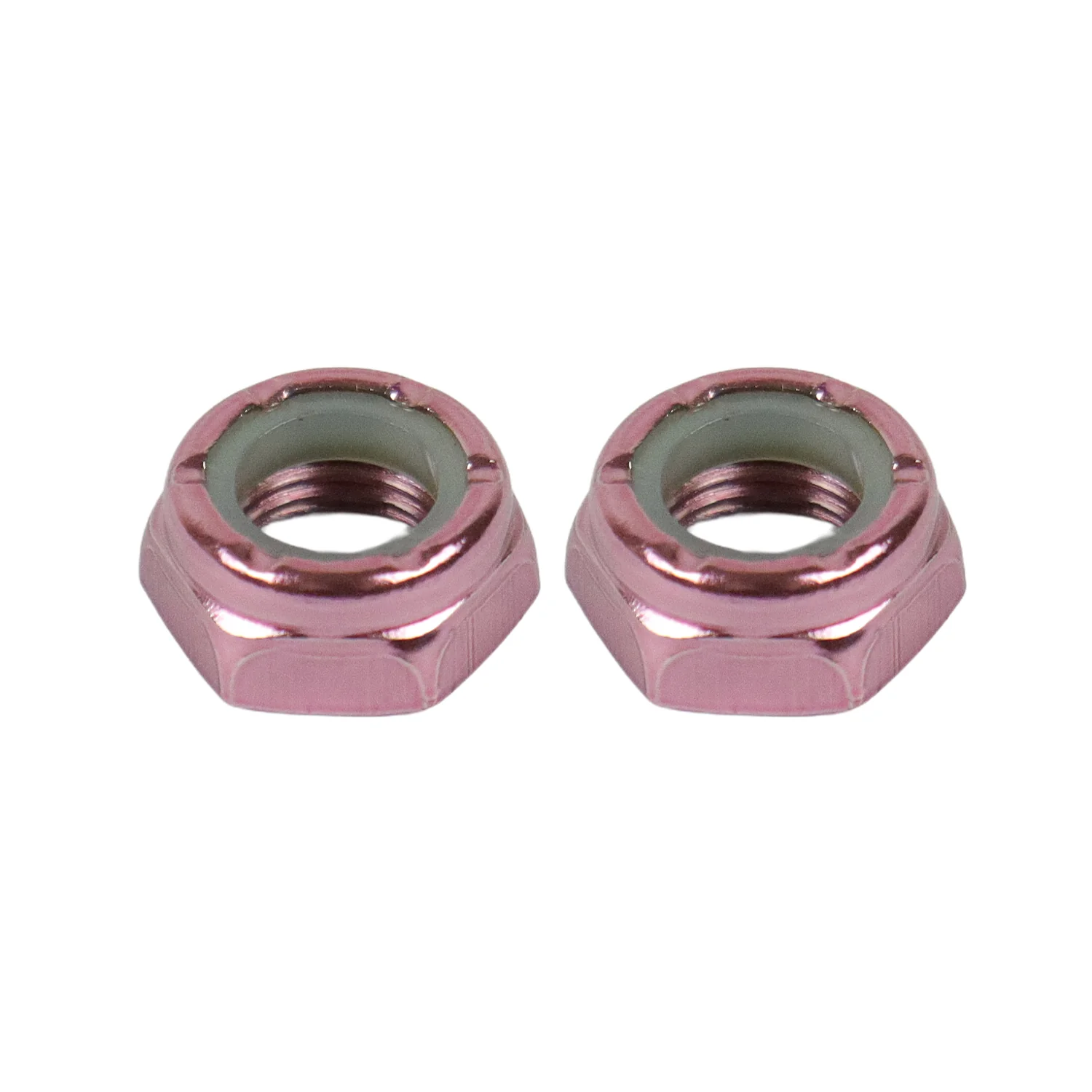 Dime Bag Skateboard Replacement Truck Kingpin Nuts Pink (2-Pack)