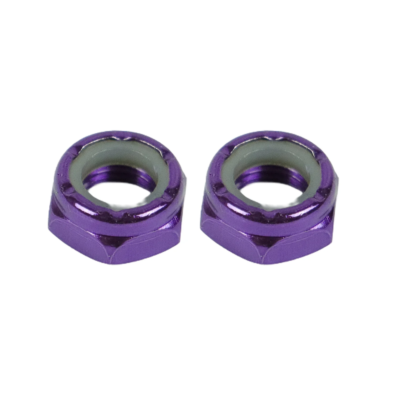 Dime Bag Skateboard Replacement Truck Kingpin Nuts Purple (2-Pack)