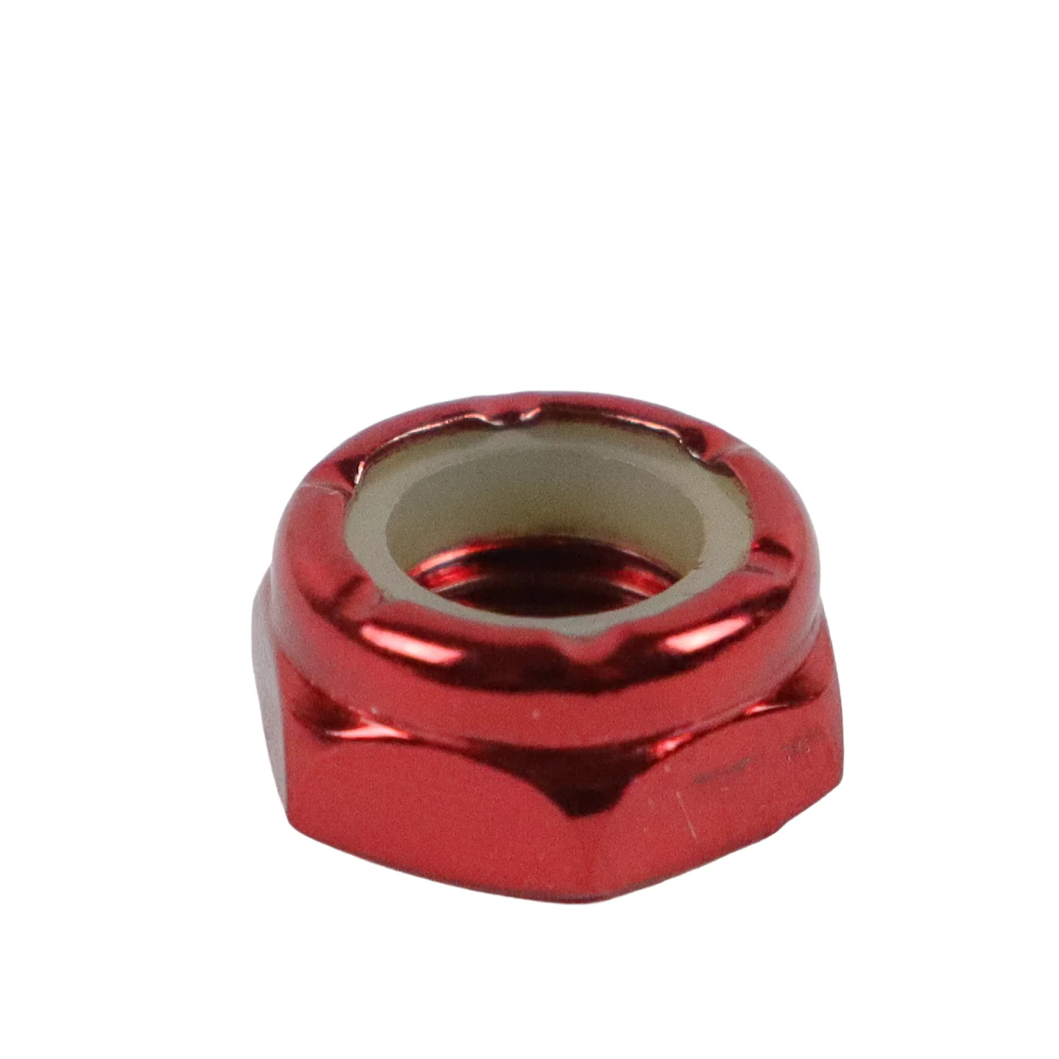 Dime Bag Skateboard Replacement Truck Kingpin Nuts Red (2-Pack) - Image 2
