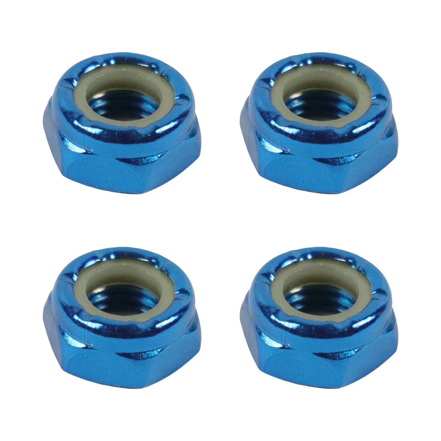 Dime Bag Skateboard Truck 1.25" Blue Hardware Refresh Kit with Nuts, Spacers, Washers - Image 4