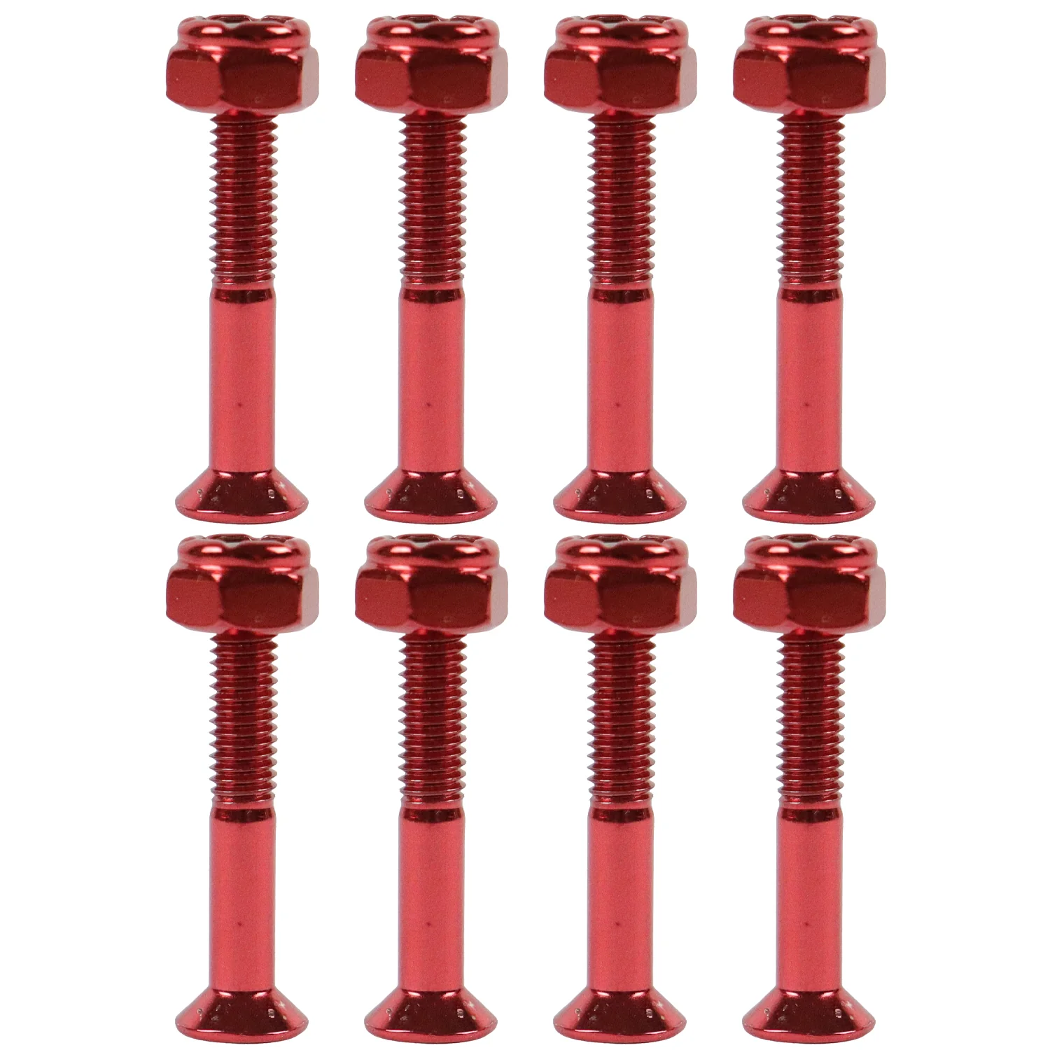 Dime Bag Skateboard Truck 1.25" Red Hardware Refresh Kit with Nuts, Spacers, Washers - Image 2