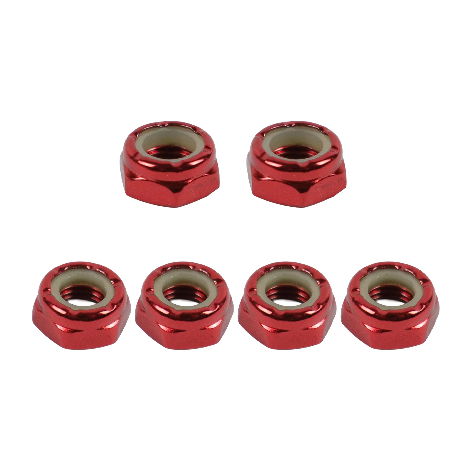 Dime Bag Skateboard Truck 1.25" Red Hardware Refresh Kit with Nuts, Spacers, Washers - Image 3