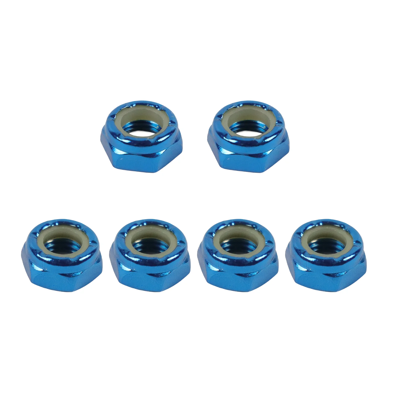Dime Bag Skateboard Truck 1" Blue Hardware Refresh Kit with Nuts, Spacers, Washers - Image 3