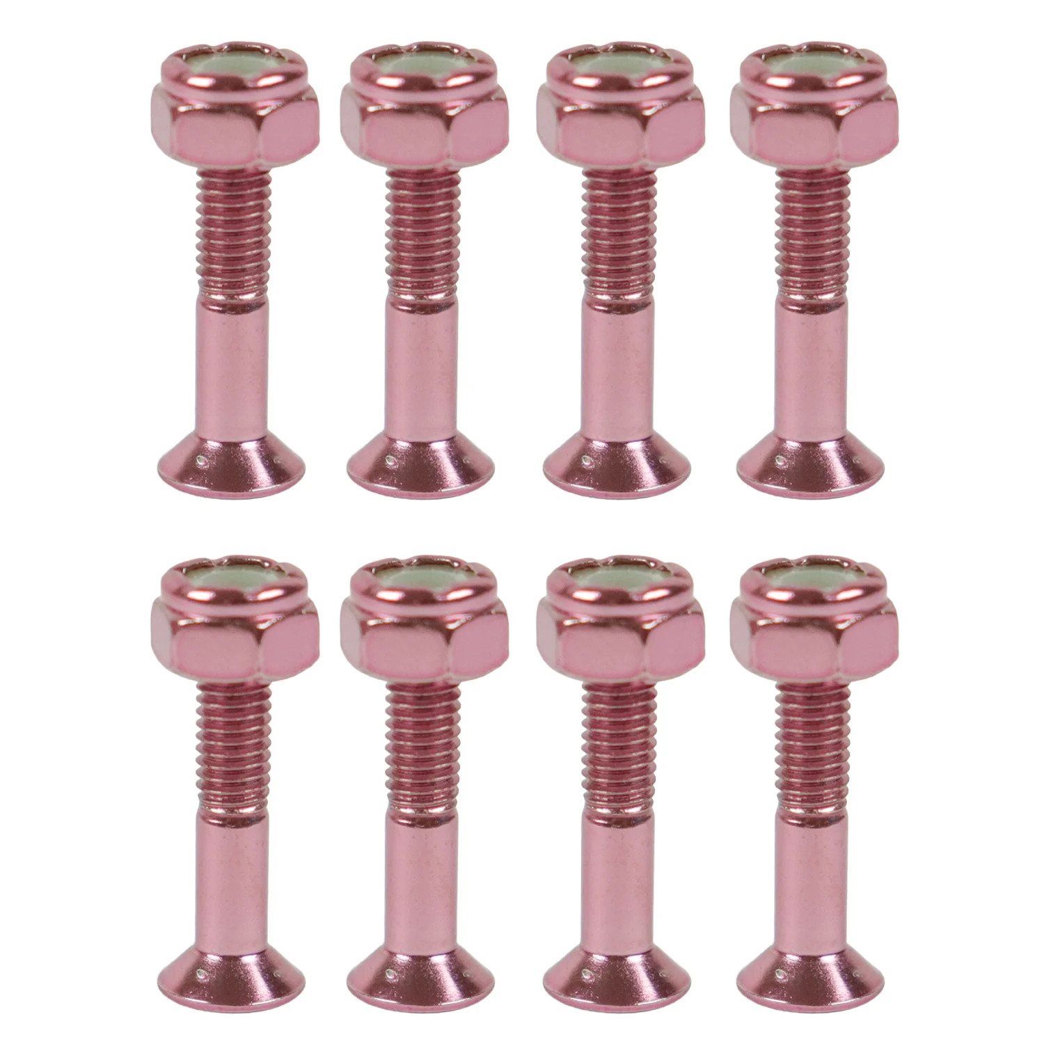 Dime Bag Skateboard Truck 1" Pink Hardware Refresh Kit with Nuts, Spacers, Washers - Image 2