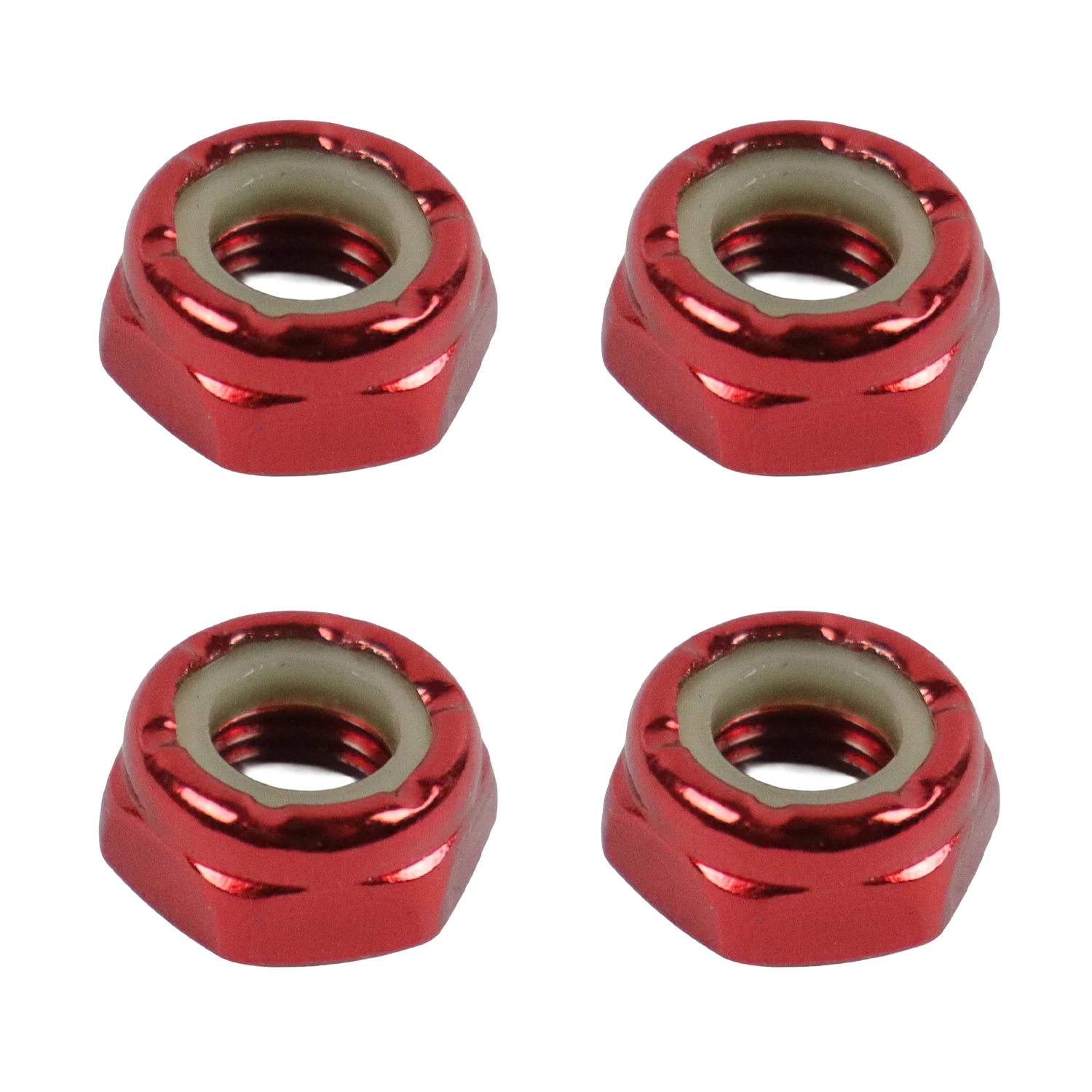 Dime Bag Skateboard Truck 1" Red Hardware Refresh Kit with Nuts, Spacers, Washers - Image 4