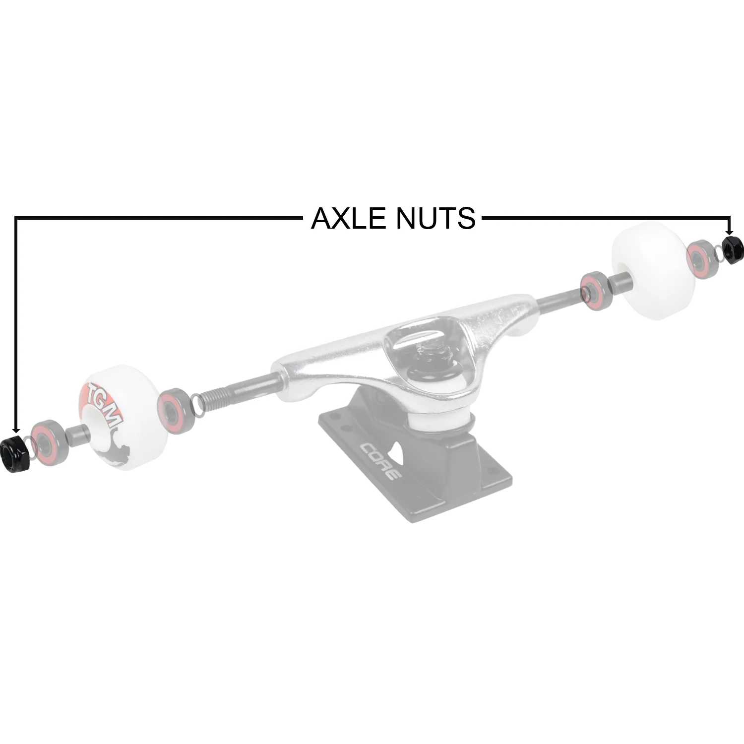 Dimebag Hardware Axle Nuts 4 Pack - Image 4