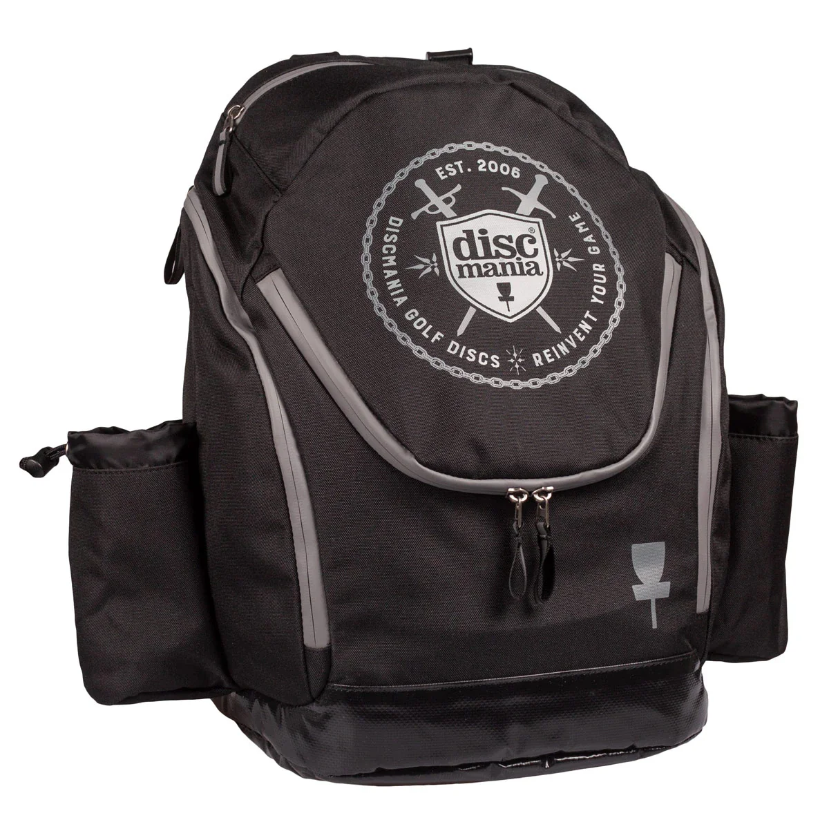 Discmania Disc Golf Backpack Bag - Fanatic 2 Black - Holds 22 Discs