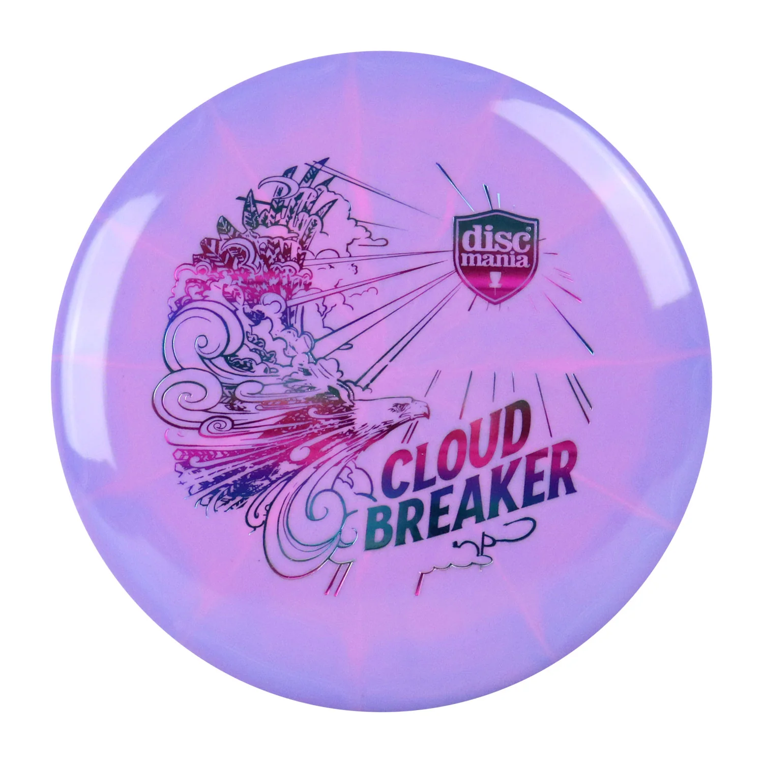 Discmania Disc Golf Putter 3-Pack Lux Vapor Link Cloud Breaker Pink/Purple 173g - Image 4