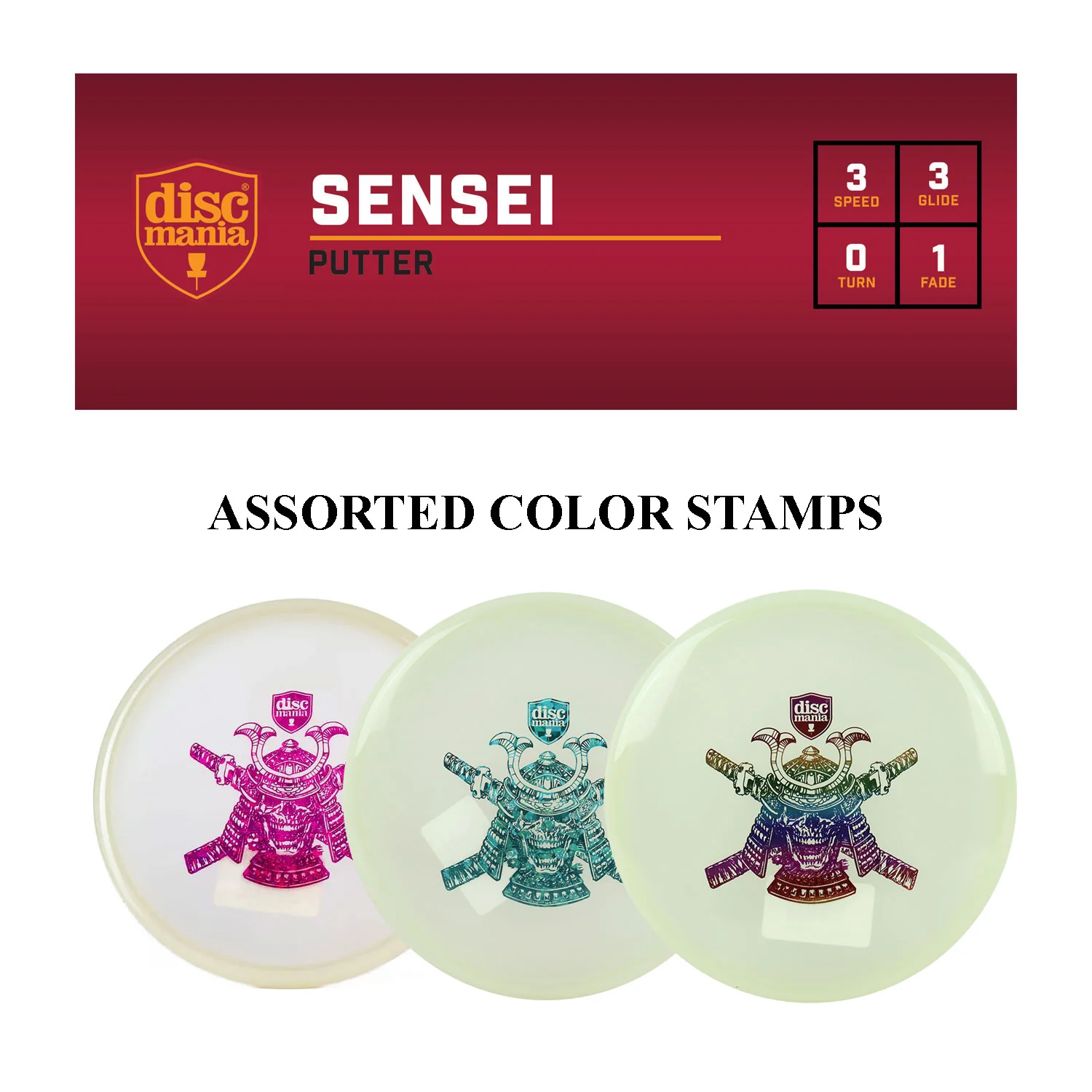 Discmania Glow in The Dark Disc Golf Set 3 Pack of Discs - Magician, Rockstar, Samurai - Image 4