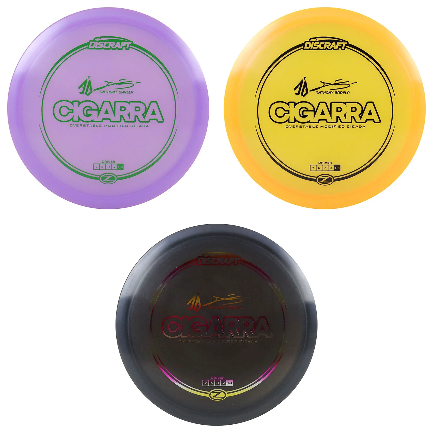 Discraft Disc Golf Anthony Barela Signature Series Z Line Cigarra 7/6/-1/2 - Choose Exact Disc