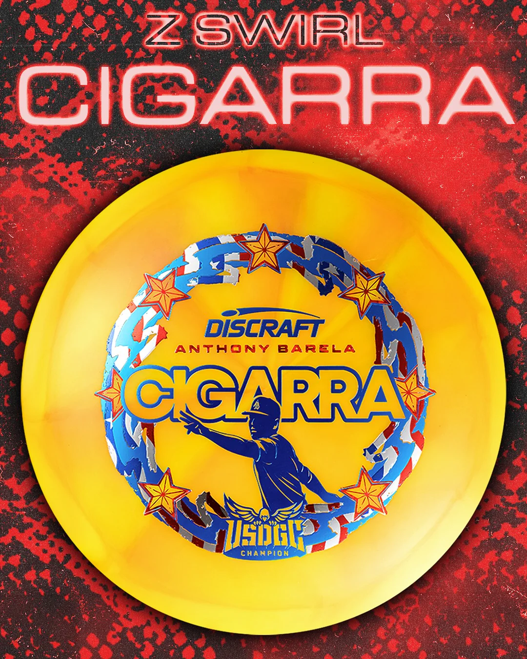 Discraft Disc Golf Anthony Barela USDGC Z-Swirl Cigarra - Choose Exact Disc - Image 2