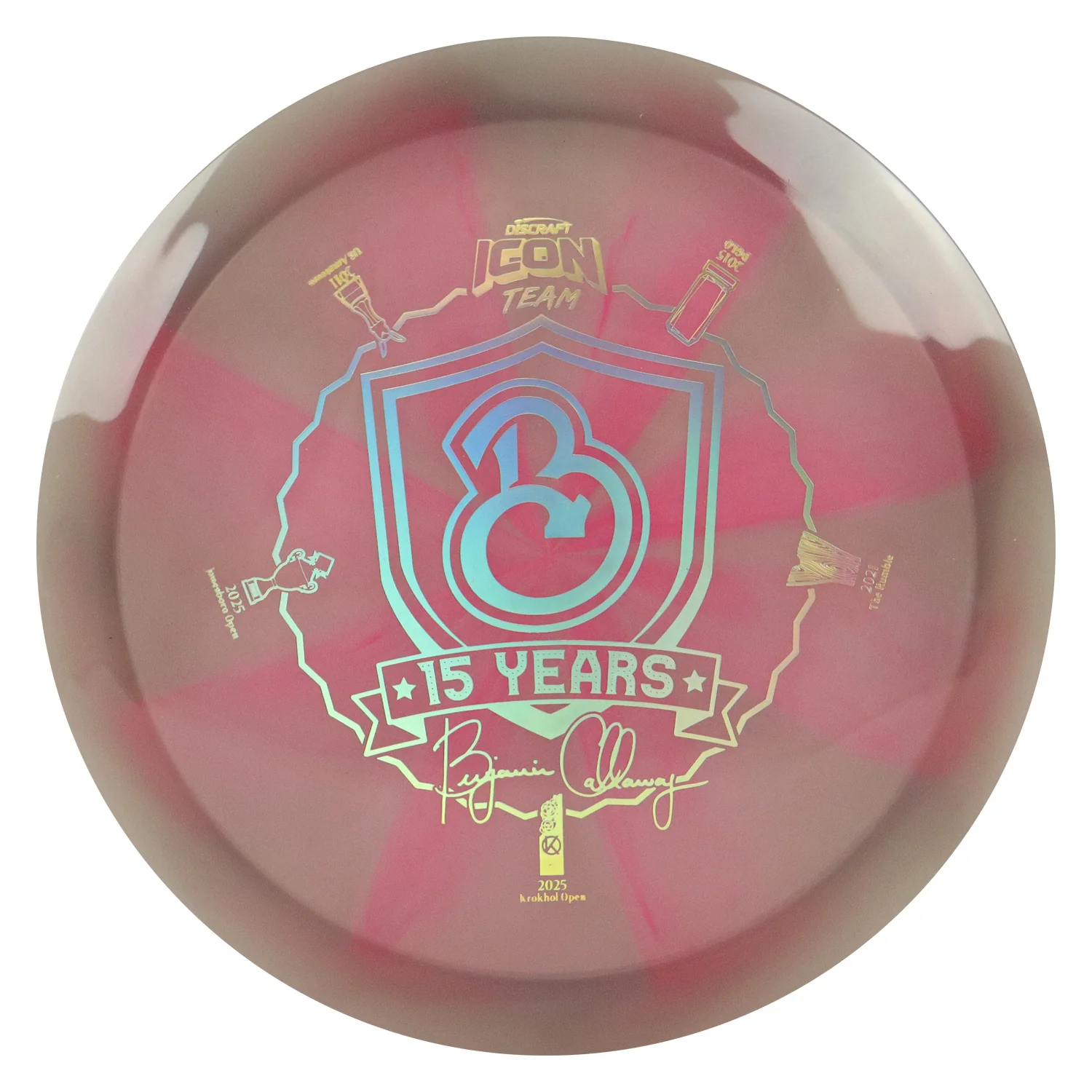 Discraft Disc Golf Ben Callaway Icon Z Swirl Undertaker Fairway Driver - Image 3