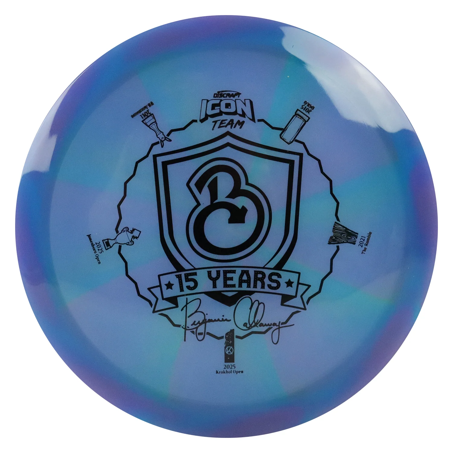 Discraft Disc Golf Ben Callaway Icon Z Swirl Undertaker Fairway Driver - Image 5