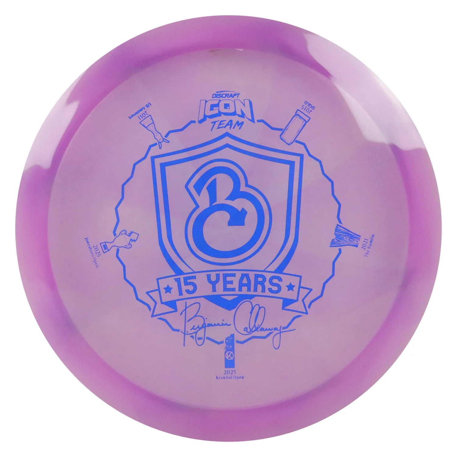 Discraft Disc Golf Ben Callaway Icon Z Swirl Undertaker Fairway Driver - Image 9