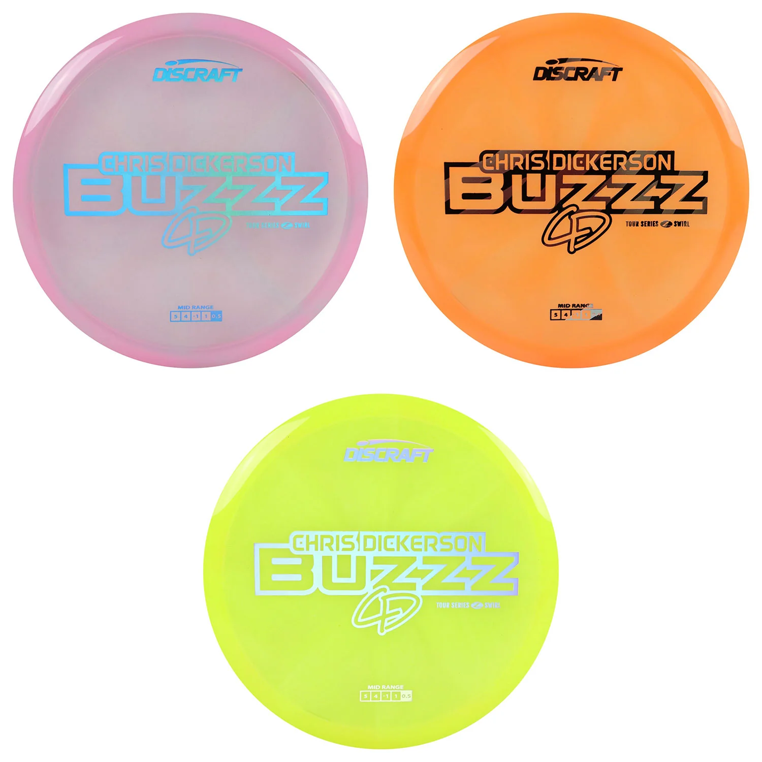 Discraft Disc Golf Chris Dickerson 2025 Tour Series Z Swirl Buzzz 5/4/-1/1 - Choose Exact Disc