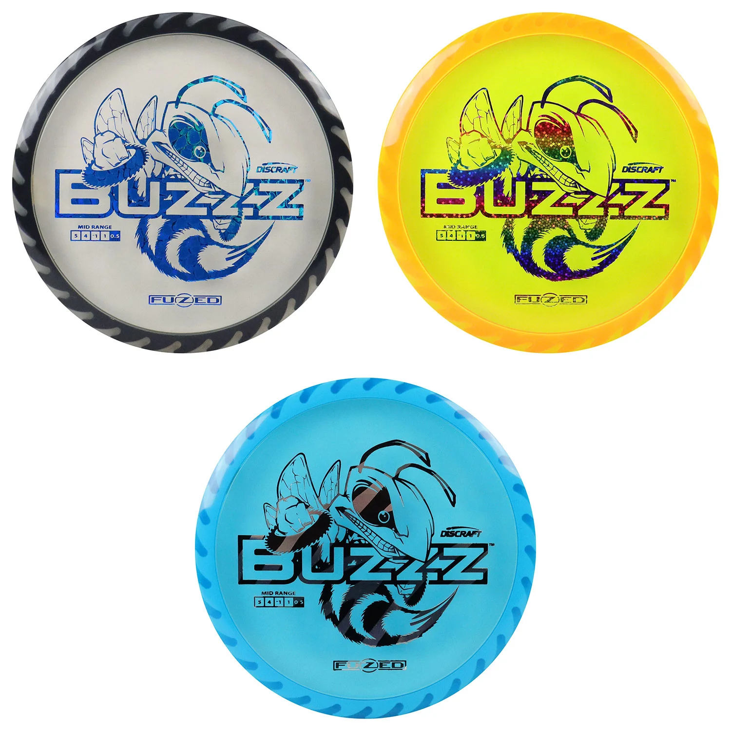 Discraft Disc Golf Fuzed Line Buzzz with Saw Pattern Midrange 5/4-1/1 - Choose Exact Disc