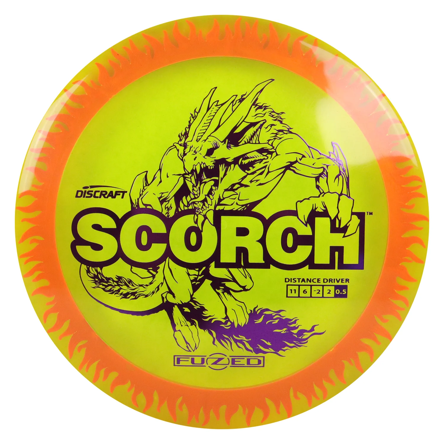 Discraft Disc Golf FuZed Line Scorch with Flame Pattern Distance Driver11/6/-2/2 - Choose Exact Disc - Image 87