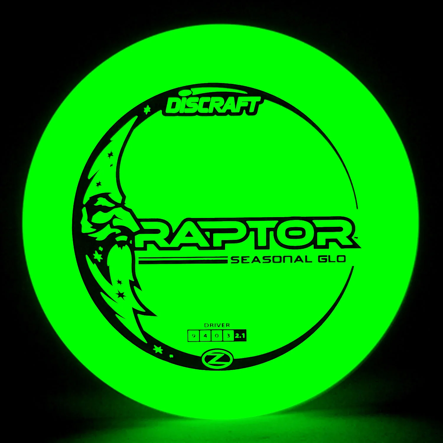 Discraft Disc Golf Glo Z Raptor Distance Driver 9/4/0/3 - Choose Exact Disc - Image 2