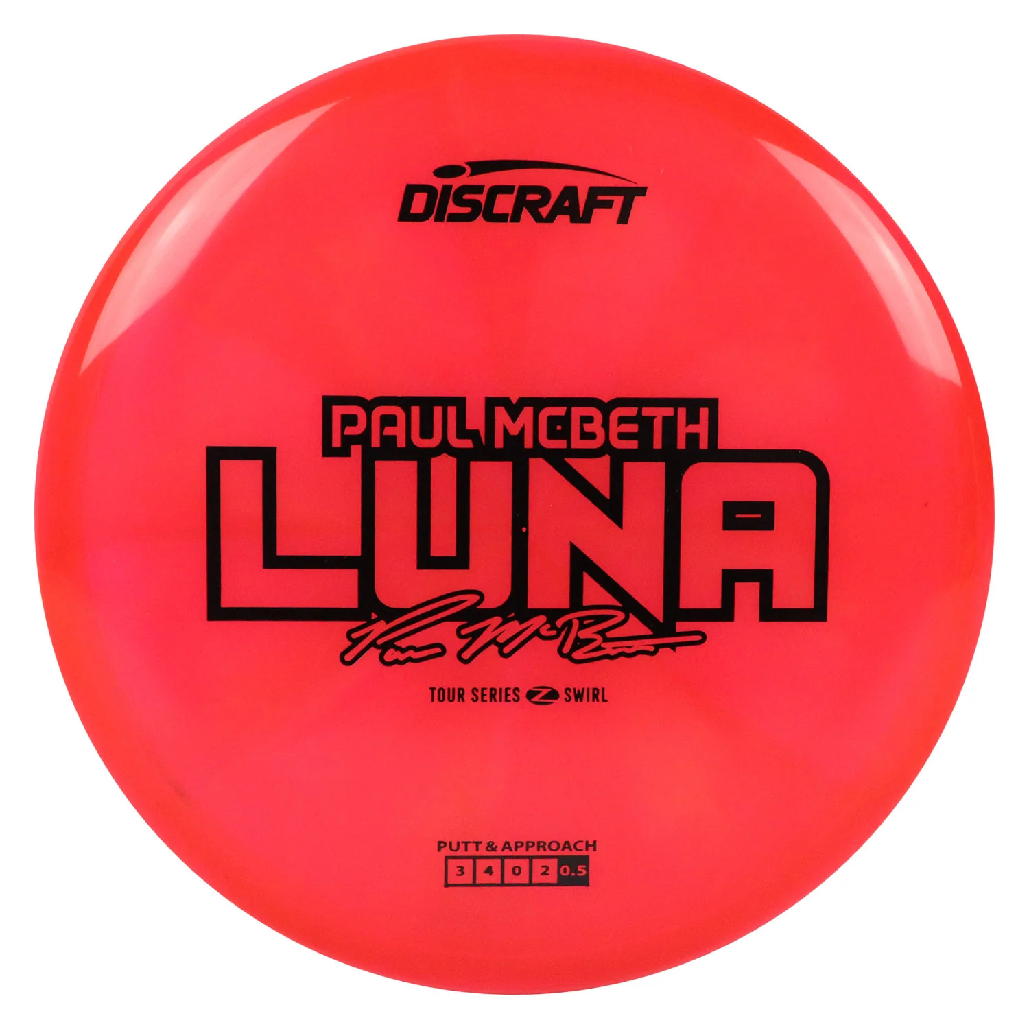 Discraft Disc Golf Paul McBeth 2025 Tour Series Z Swirl Luna Putter 3/4/0/2 - Choose Exact Disc - Image 6