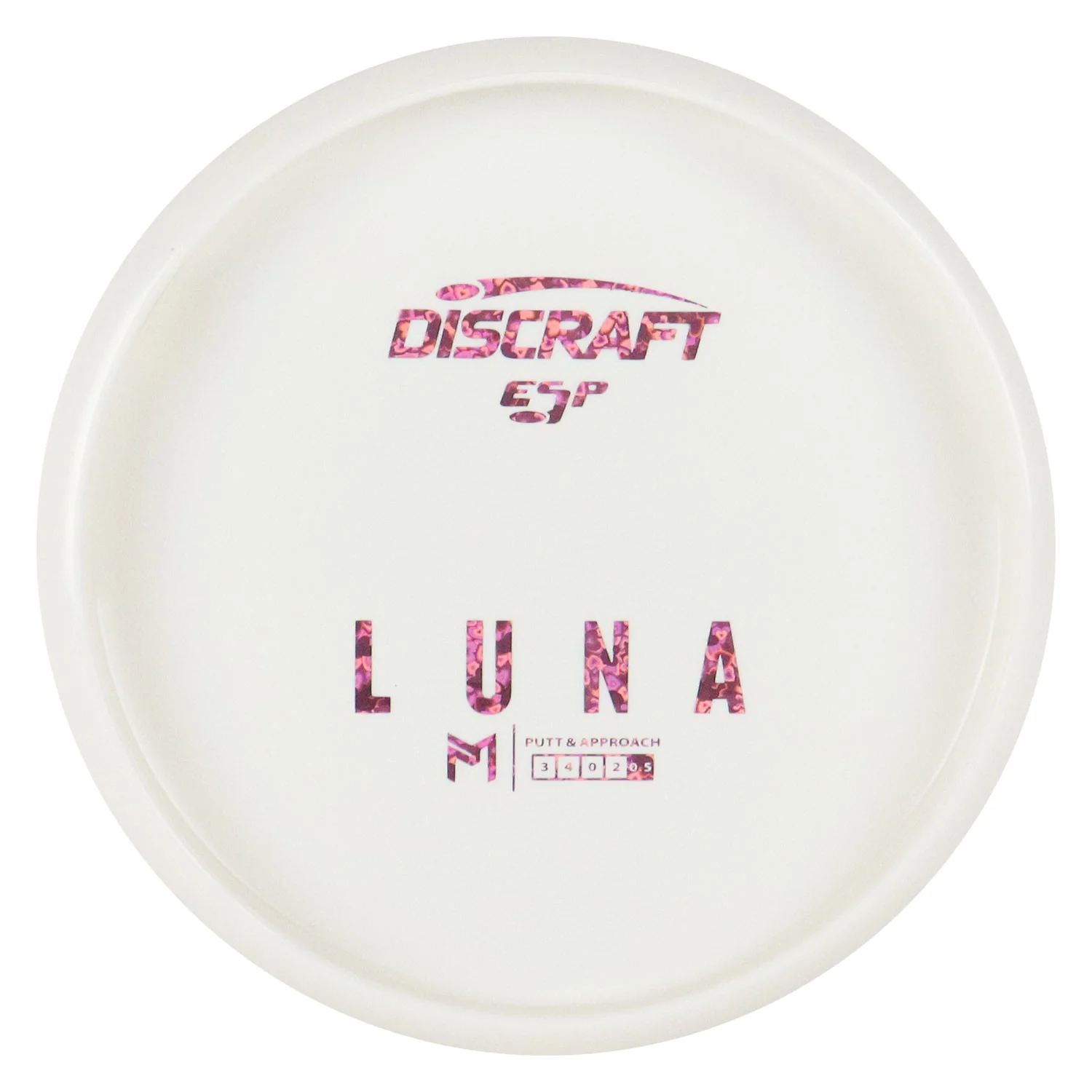 Discraft Disc Golf Paul McBeth ESP Luna Solid White Putter 3/4/0/2- Choose Exact Disc - Image 5