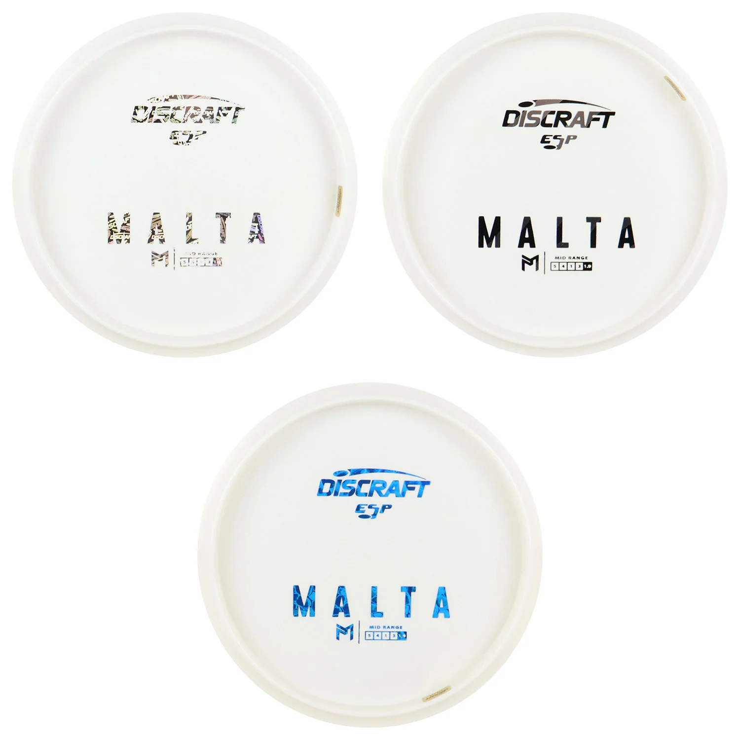 Discraft Disc Golf Paul McBeth ESP Malta Solid White Midrange 5/4/1/3- Choose Exact Disc