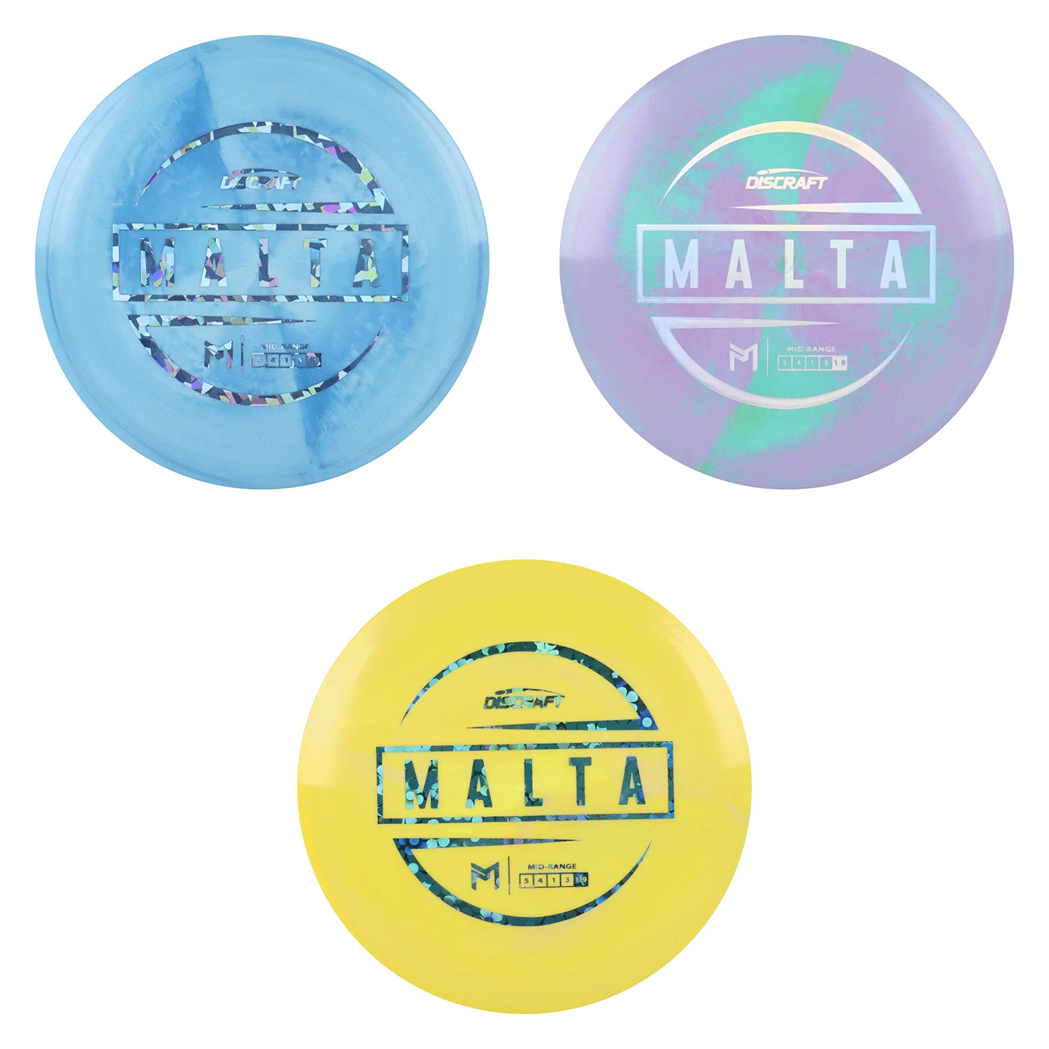 Discraft Disc Golf Paul McBeth Malta Midrange Disc 5/4/1/3 - Choose Exact Disc