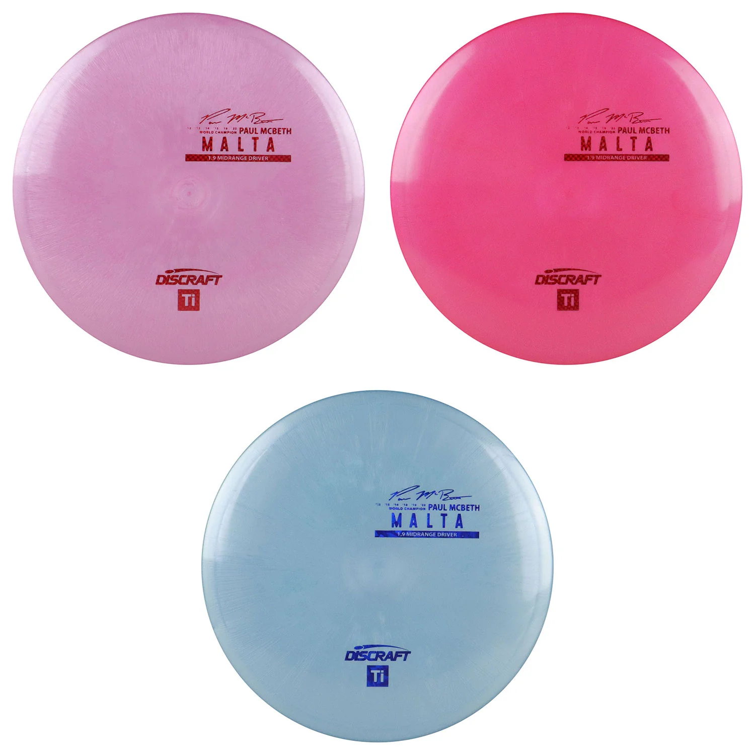 Discraft Disc Golf Paul McBeth Titanium Malta Midrange Disc 5/4/1/3 - Choose Exact Disc